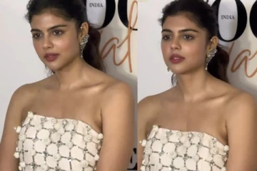 கல்யாணி பிரியதர்ஷன் விருது விழாவுக்கு எப்படி வந்திருக்கிறார் பாருங்க