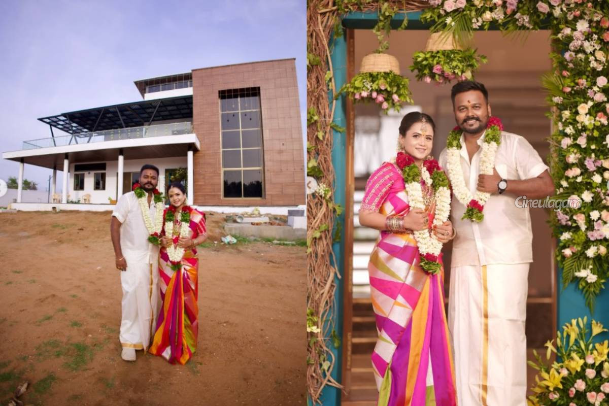 சொந்த உழைப்பில் பிரம்மாண்ட வீடு கட்டியுள்ள தொகுப்பாளினி மணிமேகலை... House Warming புகைப்படங்கள் | Anchor Manimegalai House Warming Function