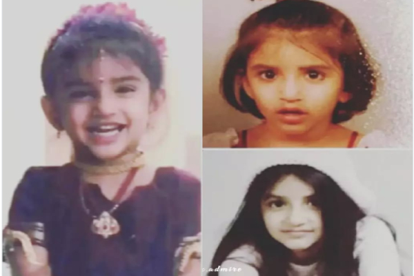 இந்த போட்டோவில் இருக்கும் சென்சேஷனல் நடிகை யார் என்று தெரிகிறதா? | Sreeleela Childhood Photo