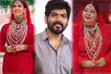 நயன்தாரா திருமண லுக்கில் நடிகை ஆர்த்தி! விக்னேஷ் சிவன் போட்ட அசத்தல் கமெண்ட்