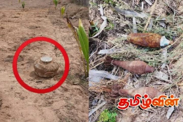 கிளிநொச்சியில் வெடிக்காத நிலையில் காணப்பட்ட வெடிபொருட்கள் மீட்பு