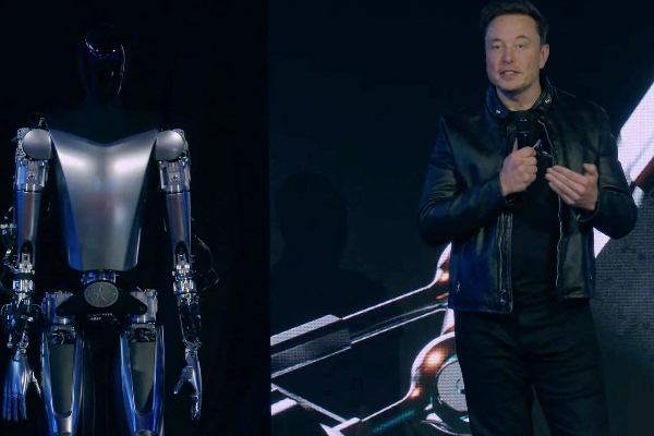 மனித உருவத்தினாலான ரோபோ; மலைக்கவைத்த எலன் மஸ்க்! | A Humanoid Robot Elan Musk