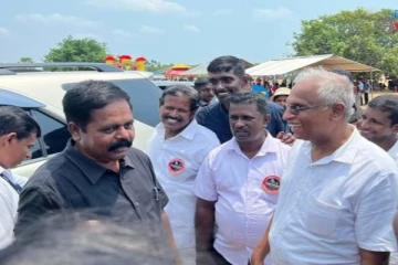 நானும் சிறீதரனும் எப்போதும் பிரியமாட்டோம்; முள்ளிவாய்க்காலில் சுமந்திரன்!