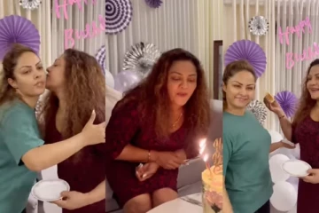 ශලනි මේ පාර නිහිත එක්කම අම්මගේ උපන්දිනේ සමරපූ වෙනස්ම විදිය... අම්මට දීපු සර්ප්රයිස් එක.. අම්මාගේ ලස්සන බලන්නකෝ යාලුවොත් ඔක්කොම ඇවිල්ලා..(VIDEO)