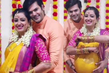 கணேஷ் வெங்கட்ராம் மனைவி நிஷாவுக்கு நடந்த வளைகாப்பு! - புகைப்படங்கள்