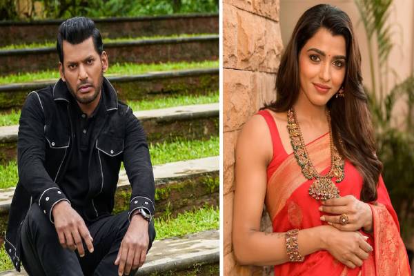 ஒருவழியாக காதலியை கரம் பிடித்த நடிகர் விஷால்- பட்டு வேட்டி சட்டையில் வெளியான படங்கள் | Vishal Sai Dhanshika Wedding Engagement Today