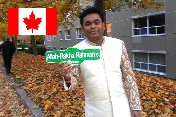 Canada streets named after A.R. Rahman, Raj Kapoor Crescent, A.R. Rahman Street Canada, Indian diaspora, Bollywood influence Canadian multicultural identity, Raj Kapoor, AR Rahman Oscar-winning composer, Slumdog Millionaire, Canada honors Indian cinema and music legends, Tamil Music Composer, Tamil Music director AR Rahman