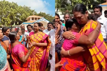 வெள்ள பாதிப்பை பார்வையிட சென்ற பிரேமலதா விஜயகாந்த்., கட்டிப்பிடித்து கதறி அழுத பெண்: வைரல் வீடியோ