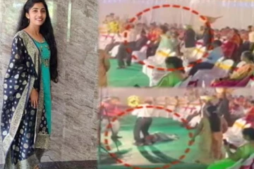 திருமண நிகழ்வில் நடனமாடிய இளம்பெண்! திடீரென சுருண்டு விழுந்து பலியான சோக காட்சி
