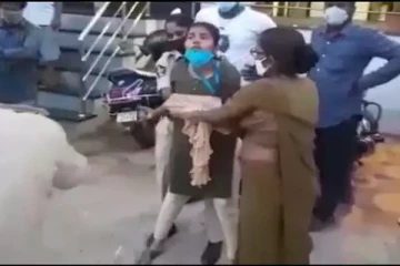 செவிலியரிடம் தகராறு செய்த போலீசார்...