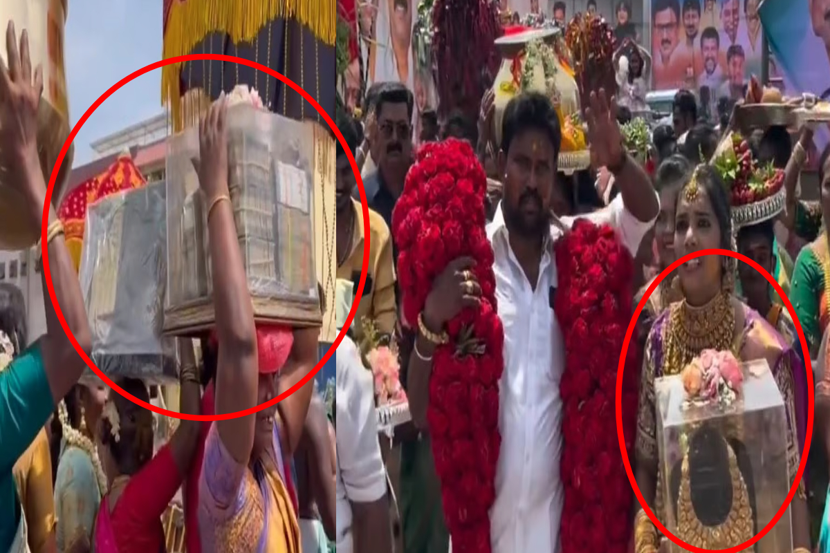 50 பவுன் தங்கம்....கட்டுக்காட்டாக பணம்; இணையத்தை மிரட்டிய தாய்மாமன் சீர்! | 50 Soveren Gold Gift Stuns Madurai Thai Maman Seer 50 பவுன் தங்கம்....கட்டுக்காட்டாக பணம்; இணையத்தை மிரட்டிய தாய்மாமன் சீர்! | 50 Soveren Gold Gift Stuns Madurai Thai Maman Seer