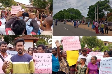 மணல் அகழும் நடவடிக்கைக்கு எதிர்ப்பு தெரிவித்து கவனயீர்ப்பு ஆர்ப்பாட்டம்