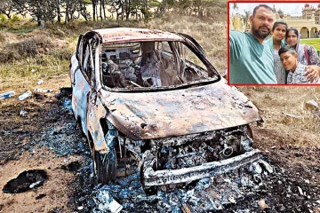 தீயில் கருகி பலியான குடும்பம்: தாயை அணைத்தபடி எலும்புக்கூடாக பிள்ளைகள்