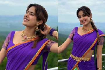 ஹோம்லி லுக்கில் கலக்கும் ஸ்ரீதேவி மகள் ஜான்வி.. என்ன அழகு பாருங்க