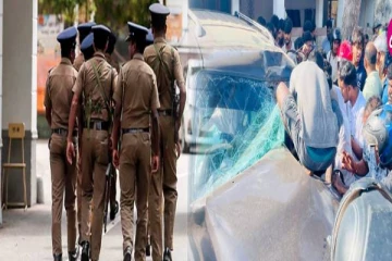 யாழ்.மாவட்ட செயலரின் மகன் செலுத்திய வாகனம் விபத்து ; இருவர் படுகாயம்