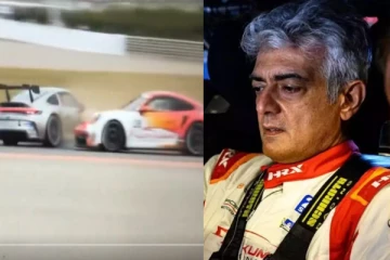 இரண்டு முறை கவிழ்ந்த கார்!! மீண்டும் கார் ரேஸில் விபத்தில் சிக்கிய அஜித்.. ஷாக்கிங் வீடியோ..