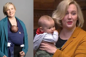 மகப்பேறு காலவிடுமுறை;  கைக்குழந்தையுடன் கோரிக்கை வைத்த  எம்.பி