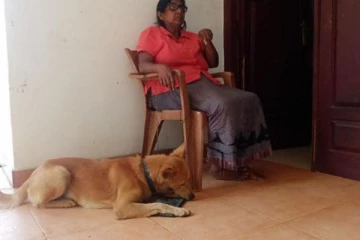 நன்றியுள்ள ஜீவனால் மகிழ்ச்சி கடலில் மூழ்கிய குடும்பம் (படங்கள்)