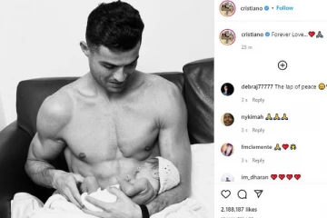 தனது மகளை கையில் ஏந்தியிருக்கும் ரொனால்டோ.. நெகிழ்ச்சியில் ரசிகர்கள்