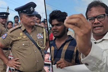 செம்மணி போராட்ட களத்தில் குழப்பத்தை ஏற்படுத்திய பொலிஸார்