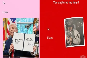 காதலர் தினத்தில் வெள்ளை மாளிகையின் சம்பவம் ; வெளியிட்ட போஸ்டர்களால் கிளம்பிய சர்ச்சை