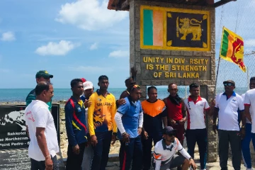 தேவேந்திரமுனையிலிருந்து பருத்திதுறையை வந்தடைந்த நடைப்பயணம்