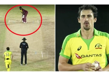 சிக்ஸர் மழை பொழிந்த மேற்கிந்திய தீவு... கடைசி ஓவரில் கதறவிட்ட ஸ்டார்க்: 11 ரன் எடுக்க முடியாமல் தோல்வியடைந்த வீடியோ