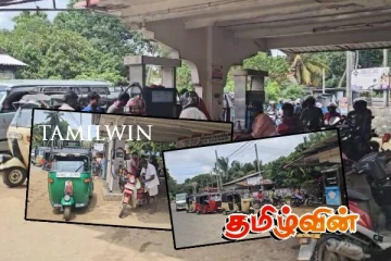 யாழில் நீண்ட எரிபொருள் வரிசை! கடும் தட்டுப்பாடா..!