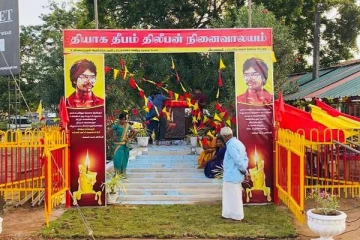 தியாக தீபம் திலீபனின் நினைவேந்தல் தின வாரம் - புனரமைப்பு பணியில் த.தே.ம.மு (படங்கள்)