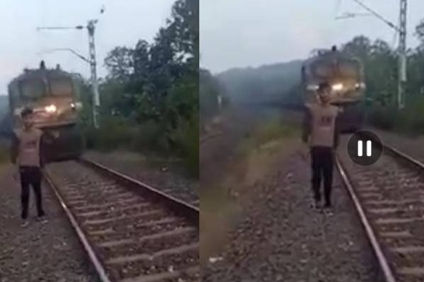 தண்டவாளம் அருகே டிக்டாக் செய்த இளைஞர் ரயில் மோதி உயிரிழப்பு - பதைபதைக்கும் வீடியோ - தமிழ்நாடு