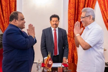 தம்மிக்க பெரேரா அமைச்சராக பதவியேற்பு