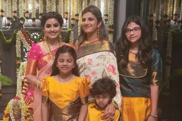 நடிகை சினேகா வீட்டு விசேஷத்துக்கு நேரில் சென்ற ரம்பா! புடவையில் ஜொலித்த விஜயகுமாரின் மகள்