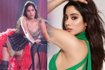 உச்சக்கட்ட கிளாமர் குயினாக மாறிய ஸ்ரீதேவி மகள்!! கண்டபடி வர்ணிக்கும் ரசிகர்கள்