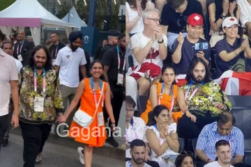 අලුත බැන්ද අම්බානි යුවල පවුල පිටින්ම පැරිස් ඔලිම්පික් උළෙලට - (VIDEO)