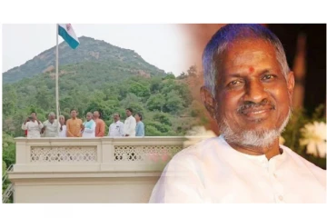 எம்.பி.யான பின் முதன்முறையாக தேசியக்கொடி ஏற்றிய இளையராஜா - வைரலாகும் புகைப்படம்