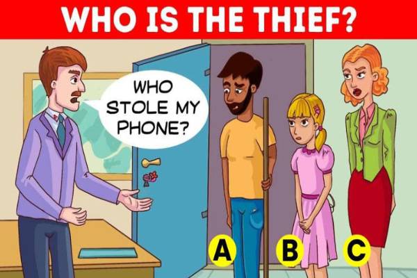 IQ Test: கண் இமைக்கும் நொடியில் தொலைந்த Phone- திருடியது யார்? | Brain Teaser Iq Test Who Is The Thief