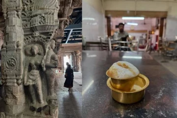 கணவர் இன்றி நடிகை சோபிதா கும்பகோணத்தில் என்ன செய்கிறார் பாருங்க..