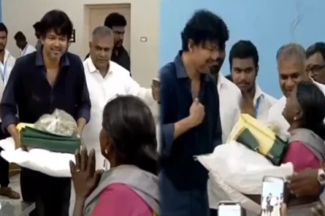 அம்மா.. நான் தான் விஜய்..! அடையாளம் தெரியாமல் சென்ற மூதாட்டி - வைரலாகும் கியூட் Video!