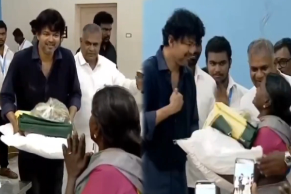 அம்மா.. நான் தான் விஜய்..! அடையாளம் தெரியாமல் சென்ற மூதாட்டி - வைரலாகும் கியூட் Video! - தமிழ்நாடு