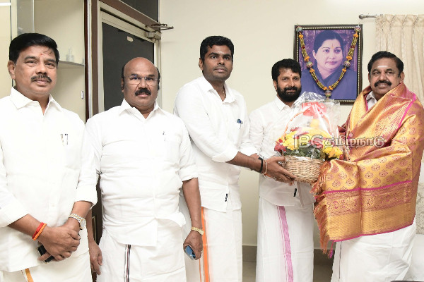 Annamalai meeting with Edappadi Palaniswami Annamalai meeting with Edappadi Palaniswami