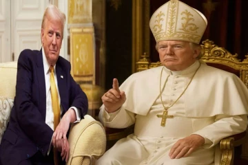 போப் ஆக மாறிய ட்ரம்ப் ; சமூக வலைதளத்தில் வைரலாகும் புகைப்படம்