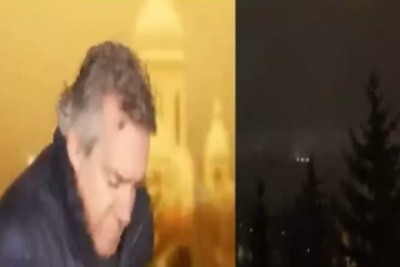 உக்ரைனில் செய்தி ஒளிப்பரப்பின்போது பயங்கர சத்தத்துடன் வெடித்த வெடிகுண்டுகள் - வெளியான அதிர்ச்சி வீடியோ