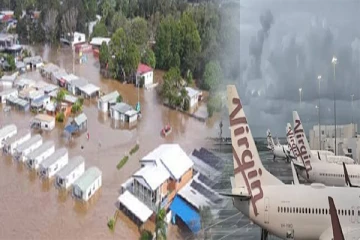ஆஸ்திரேலியாவில் கனமழையால் 100 விமானங்கள் ரத்து