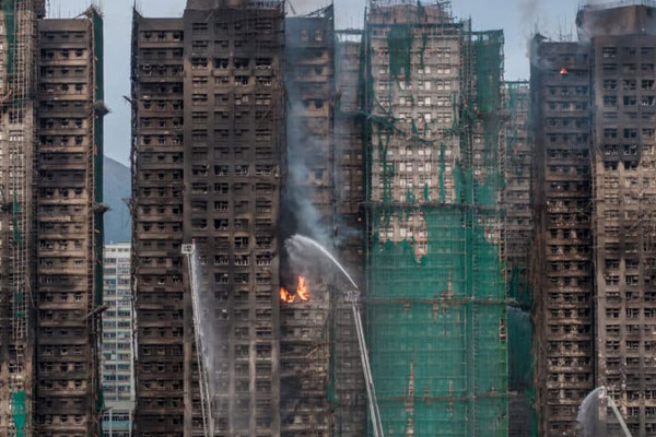 ஹாங்காங் குடியிருப்பு தீ விபத்தில் மீட்புப் பணிகள் நிறைவு | Rescu Operations Complete Hong Kong Apartment Fire
