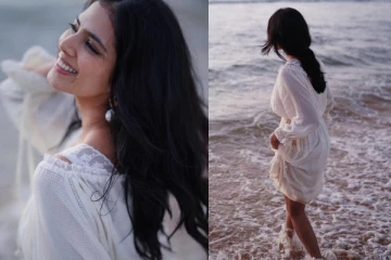 மாளவிகா மோகனன் கடற்கரையில் அழகிய போட்டோஷூட்