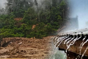 ஹட்டனில் கடும் மழை: நீரில் மூழ்கிய வீதிகள்