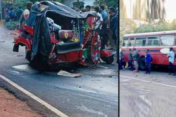 இ.போ.ச பஸ் - முச்சக்கரவண்டி விபத்து