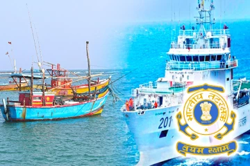 இலங்கை கடற்றொழிலாளரின் உயிரை காப்பாற்றிய இந்திய கடலோர காவல்படை