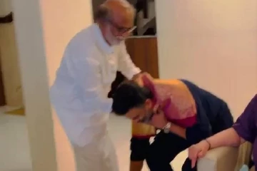 ரஜினி காலில் விழுந்த மாதவன்! தீயாய் பரவும் வீடியோ