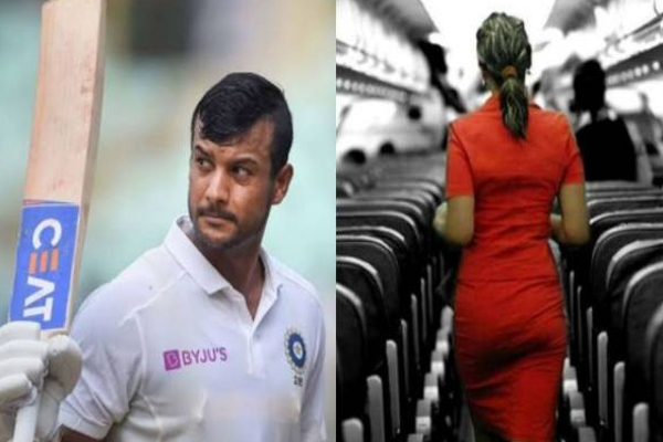 பிரபல கிரிக்கெட் வீரருக்கு விமானத்தில் நேர்ந்த அசம்பாவிதம்! | Indian Cricketer Mayank Agarwal Fell Ill On Plane
